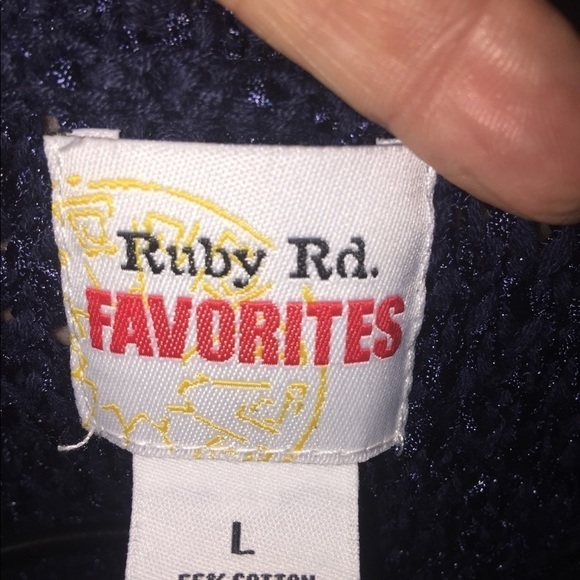 Ruby Rd size large beaded fringe soft stretch comfy casual business casual - Picture 5 of 6